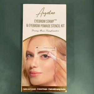 Angiehaie beauty eyebrow stamp & pomade stencil kit
